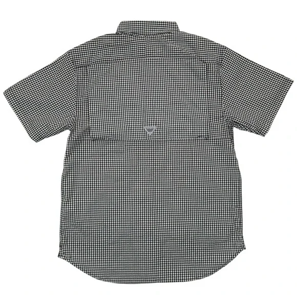 Columbia PFG NWT Shirt Men's M Texas A&M Aggies Super Tamiami Gingham Check - Picture 7 of 12